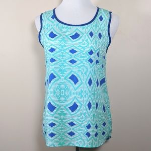 Aqua & Navy Blue Tank